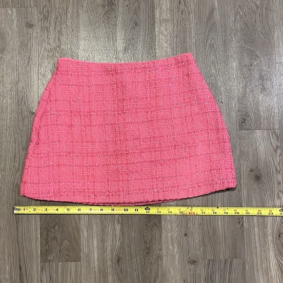 Pink sparkly shein, mini skirt, zipper new without tags - Picture 8 of 8